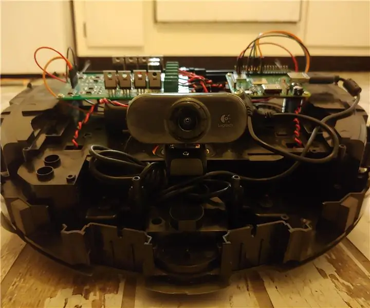 Roomba Roomba upravljani preglednikom s Raspberry Pi modelom 3 A+: 6 koraka (sa slikama)