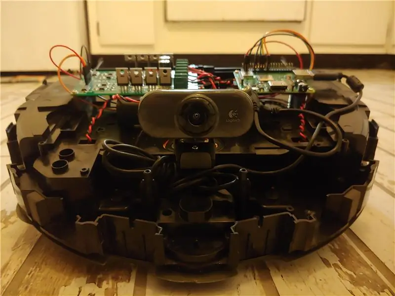 Raspberry Pi Model 3 A+ ilə Brauzer tərəfindən idarə olunan Roomba Robotu