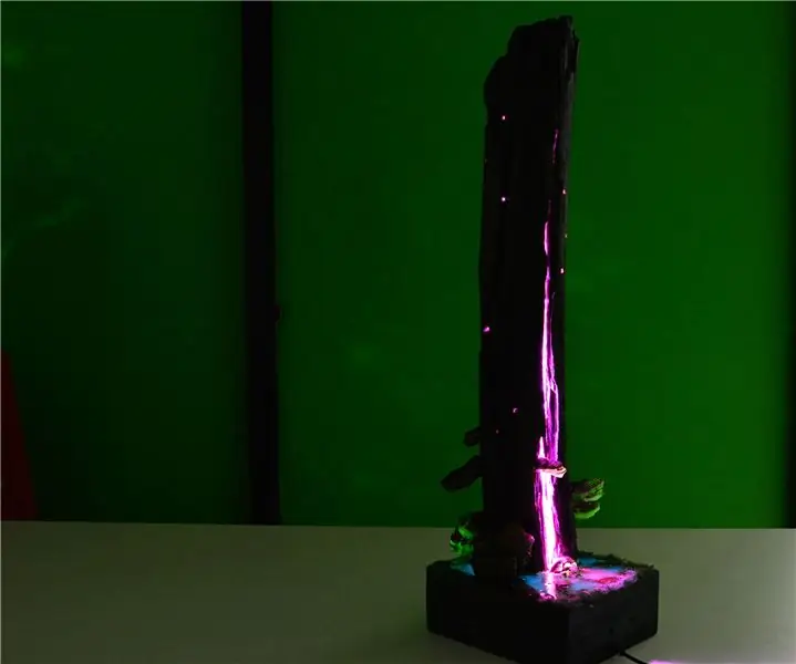 Glow in the Dark Stump Lamp: 5 Steps (with Pictures)