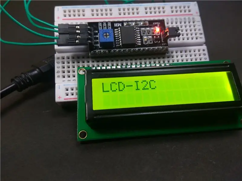 Gebruik 16x2 LCD met I2C