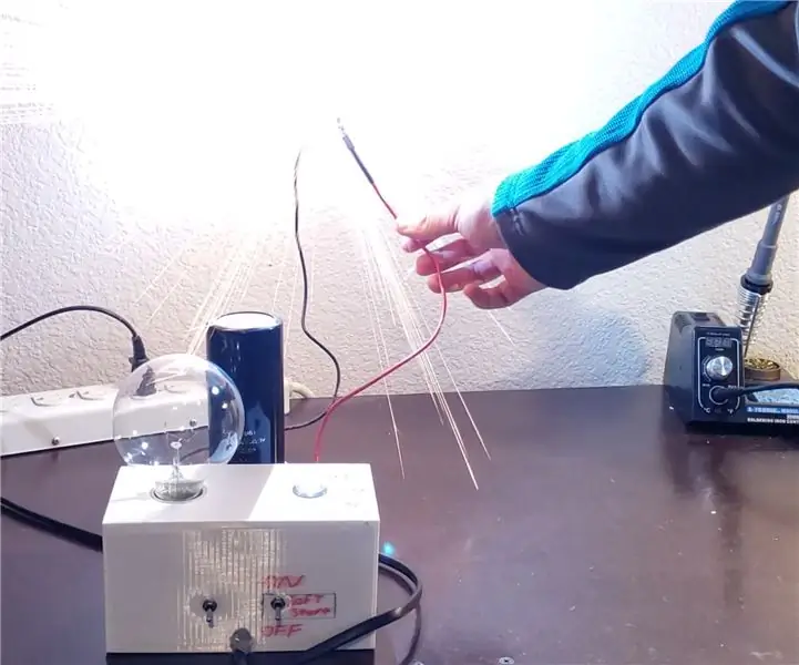 Capacitor Spark Demo ขนาดใหญ่ - เครื่องชาร์จ DC 170V: 5 ขั้นตอน