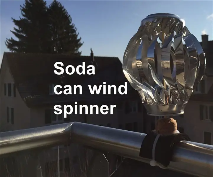 Soda Can Wind Spinner: 4 stappe (met foto's)