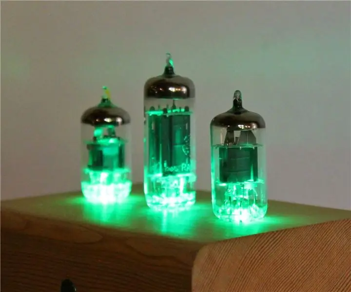 Vacuum Tube Lamp - Reaktibo ng Tunog: 14 Mga Hakbang (na may Mga Larawan)