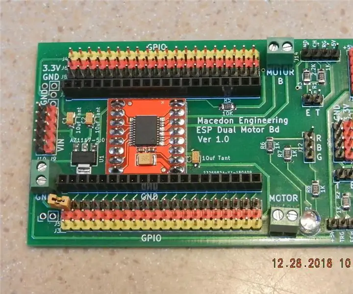 ESP32 Dual H Bridge Breakout Board: 8 trin