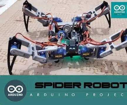 ARDUINO SPIDER ROBOT (QUADRUPED): 7 kroků