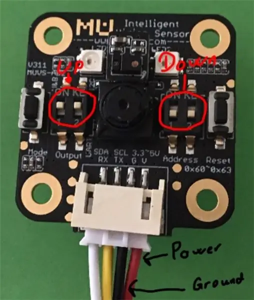 Configuration du capteur