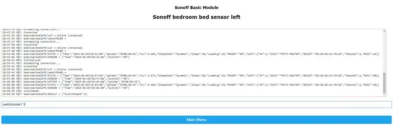 Configure o Sonoff para que leia o sensor