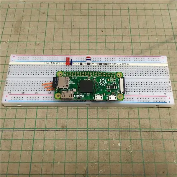 Sediakan Pi Zero di Breadboard