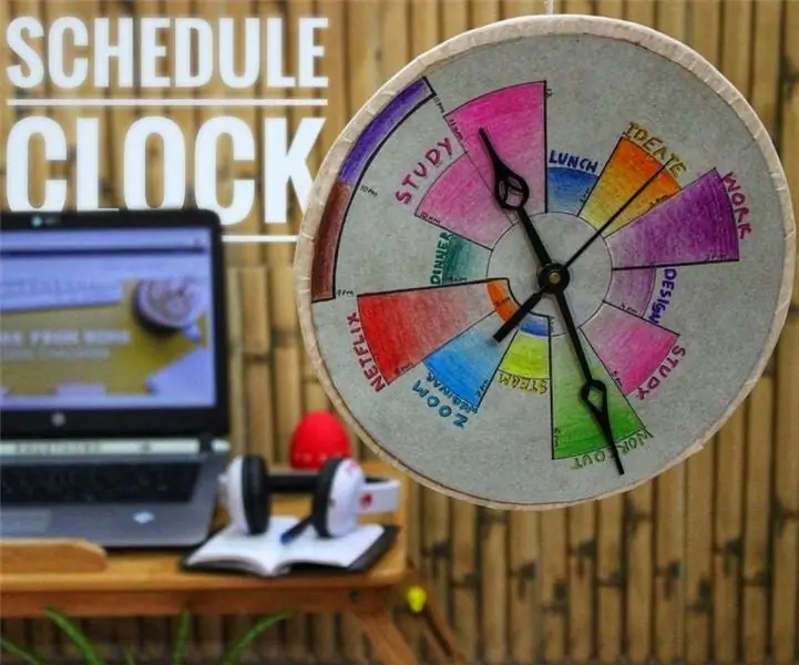 Clock ng Iskedyul: Ang iyong Virtual na Katulong sa Pagiging Produktibo .: 6 Mga Hakbang (na may Mga Larawan)