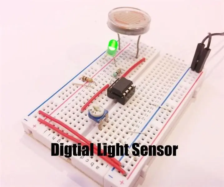 Digital ljussensor med LM358: 5 steg