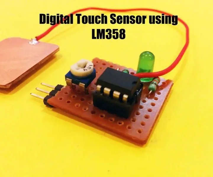 Digitale aanraaksensor met LM358: 3 stappen