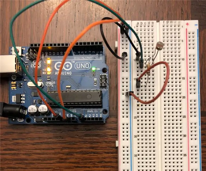 Papirkromatografi/UV-Vis-eksperiment med Arduino: 10 trinn