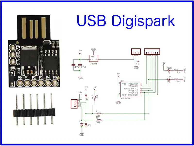 Digispark ja USB Rubber Ducky