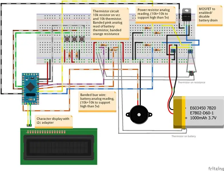 የዳቦ ሰሌዳ - ከ I2c ጋር የተቀናጀ የባህሪ ማሳያ