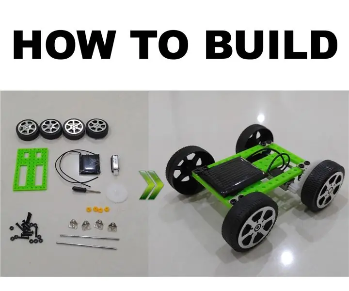 DIY Solar Toy Car Kit кантип чогултуу керек: 4 кадам