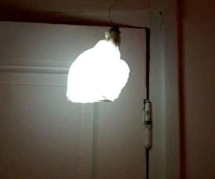 Jednoduchá papierová lampa: 4 kroky