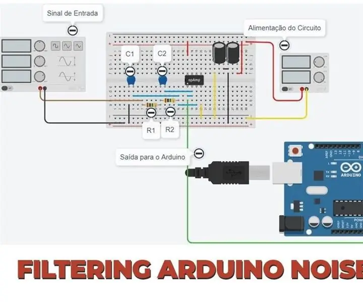 Aktív aluláteresztő szűrő RC, amelyet az Arduino projektekben alkalmaznak: 4 lépés