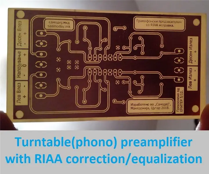 Rrufesë (fono) Preamp Me korrigjim RIAA