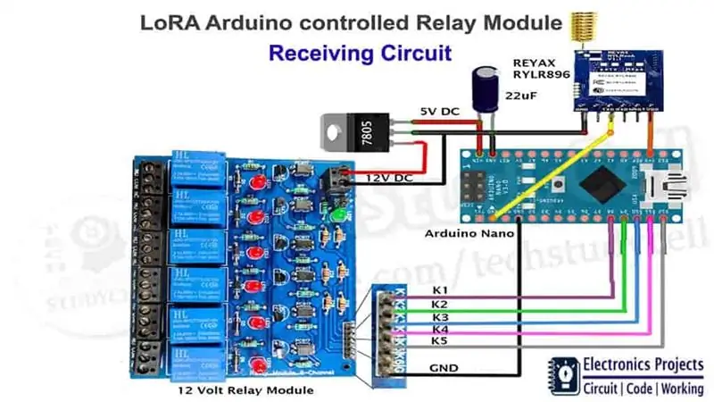 LoRa Arduino áramkör fogadása