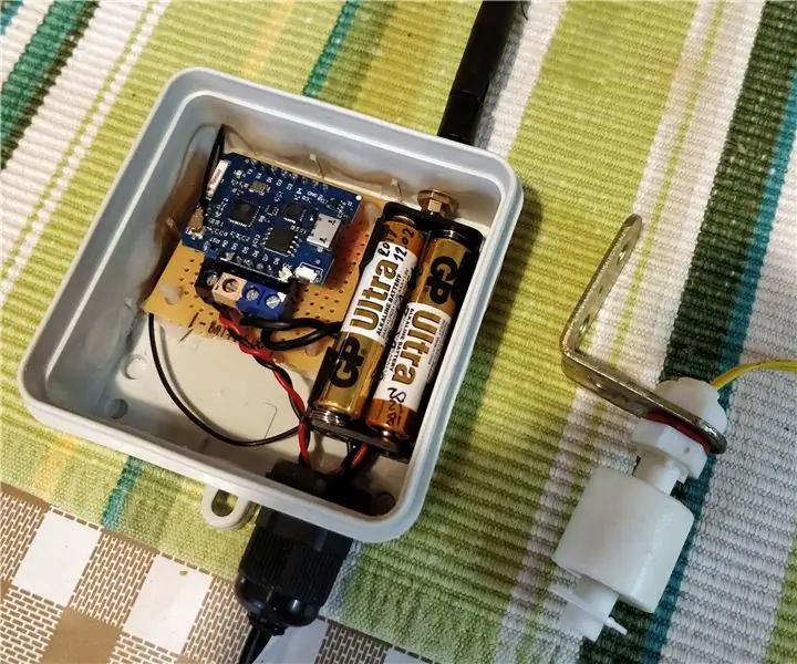 Alarm ya chini ya chini yenye nguvu ya basement yenye ESP8266: 3 Hatua