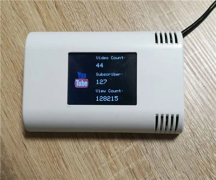 ESP8266 және TFT әлеуметтік медиа есептегіші: 10 қадам