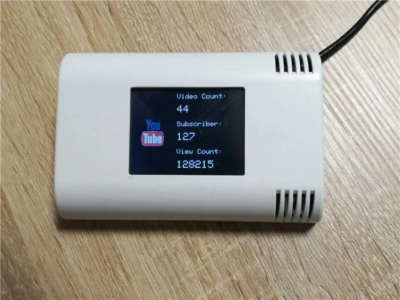 Socialinės žiniasklaidos skaitiklis su ESP8266 ir TFT