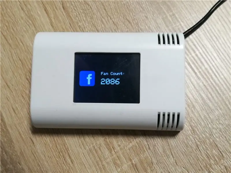 የማህበራዊ ሚዲያ ቆጣሪ በ ESP8266 እና TFT