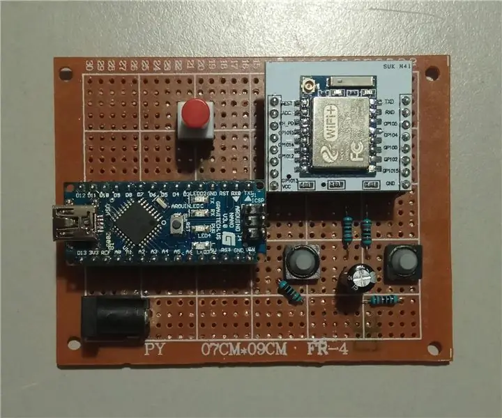 ESP8266-07 Arduino Nano-мен бағдарламашы: 6 қадам (суреттермен)