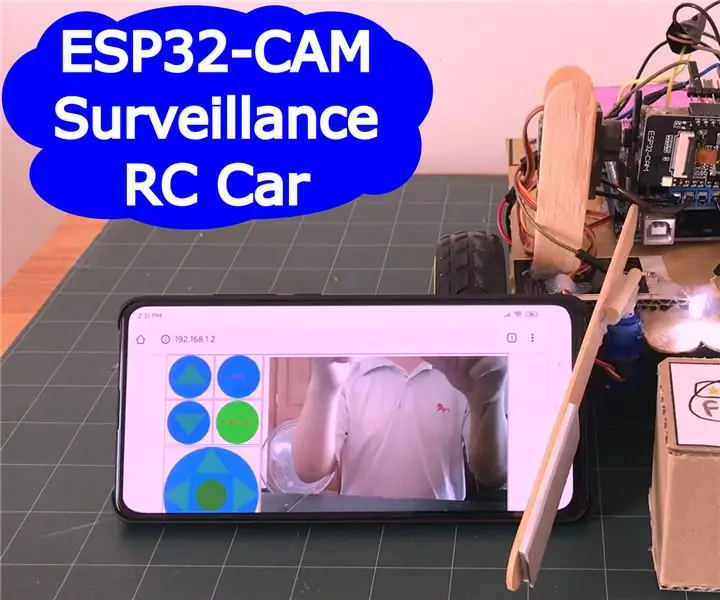 ቀላል የክትትል ሮቦት በ ESP32-CAM: 4 ደረጃዎች