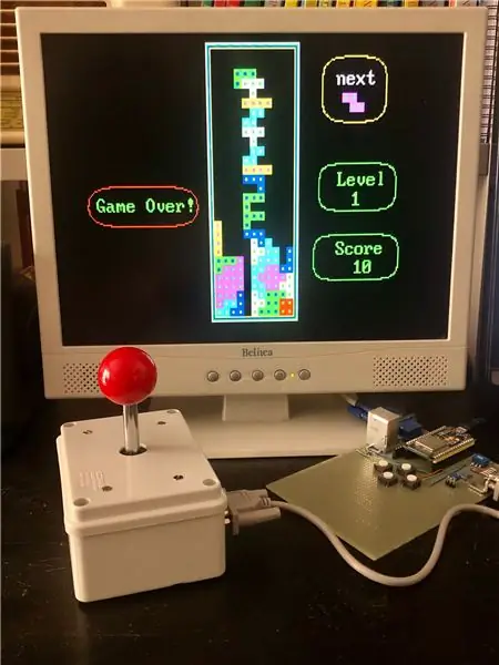 ESP32 VGA Arcade Games i Joystick