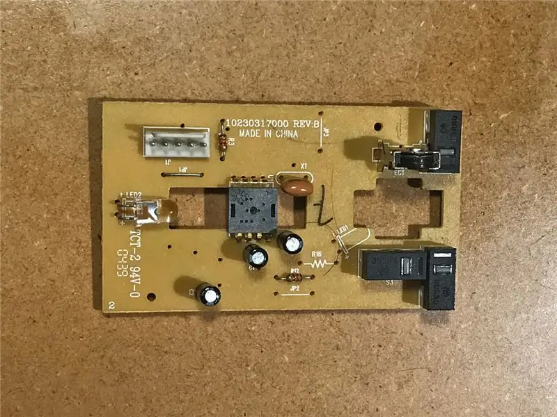 PCB și conexiuni ale senzorului mouse-ului