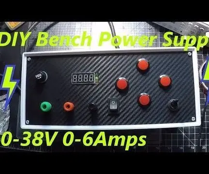 DIY Variable Bench Adjustable Power Supply "Minghe D3806" 0-38V 0-6A: 21 Steps (Сүрөттөр менен)