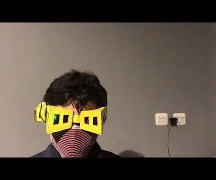 Interruptor de luz controlado por parpadeo con las gafas con cabeza de borrador de Shota Aizawa (My Hero Academia): 8 pasos (con imágenes)