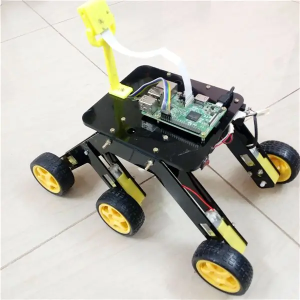 Mars Rover duke përdorur Raspberry Pi