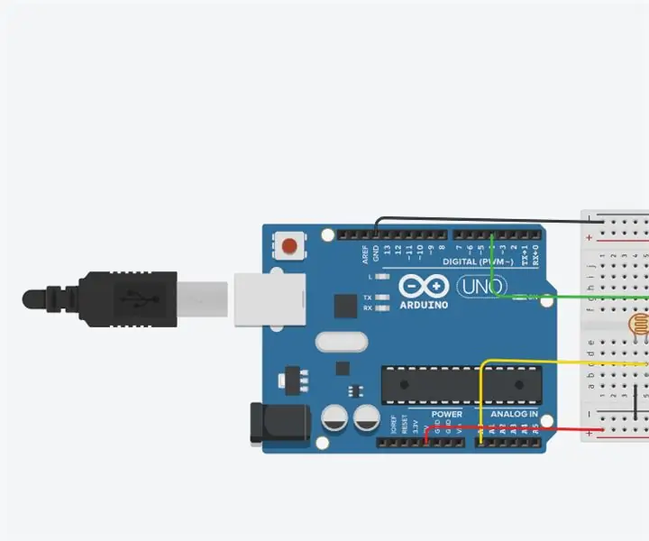 Arduino жарық қарқындылығы шамы: 3 қадам