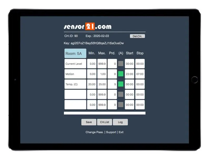 Como usar o Sensor21.com para monitoramento de sensor