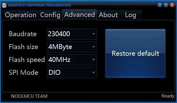 Firmware de sensor parpadeante