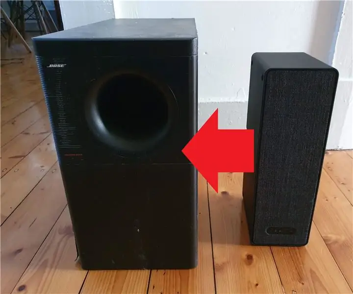 Intent fallit: Symfonisk (Sonos Play 1) a subwoofer de 3 ohms: 5 passos