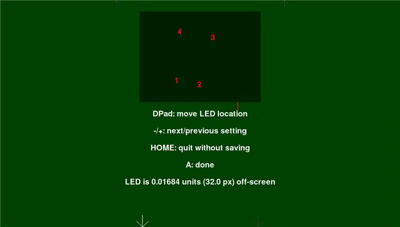 Kalibrierungsschritt II: LEDs