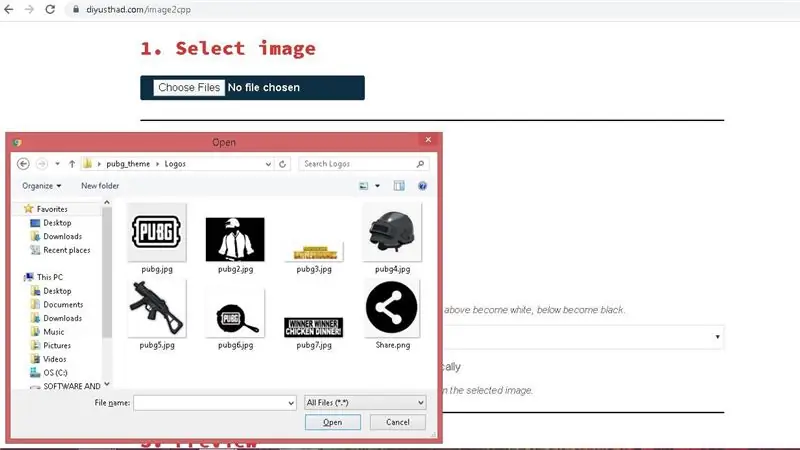 Μετατροπή των εικόνων σε Bitmaps