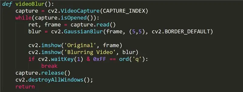 VideoBlur -funktion