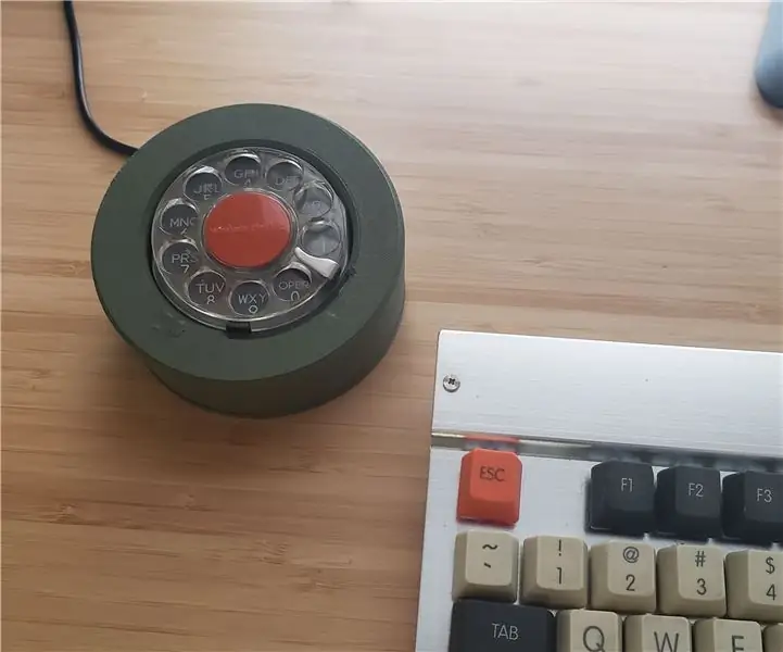 בקרת עוצמת קול מחשב Vintage Rotary Phone Dial: 7 שלבים (עם תמונות)