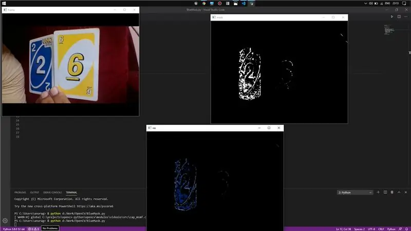 Egyszerű színfelismerés az OpenCV használatával