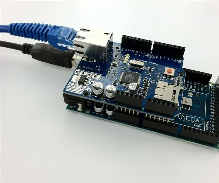 Kaskada rejestrów przesuwnych 74HC595 sterowana przez Arduino i Ethernet: 3 kroki