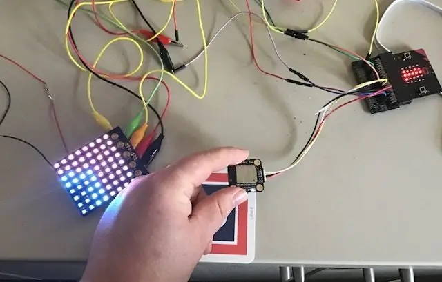 Combinació de sensor de visió MU micro: bits i rajola Zip