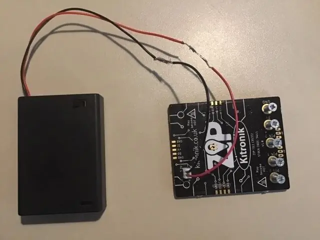 Conexión del Zip Tile al Micro: bit y Power