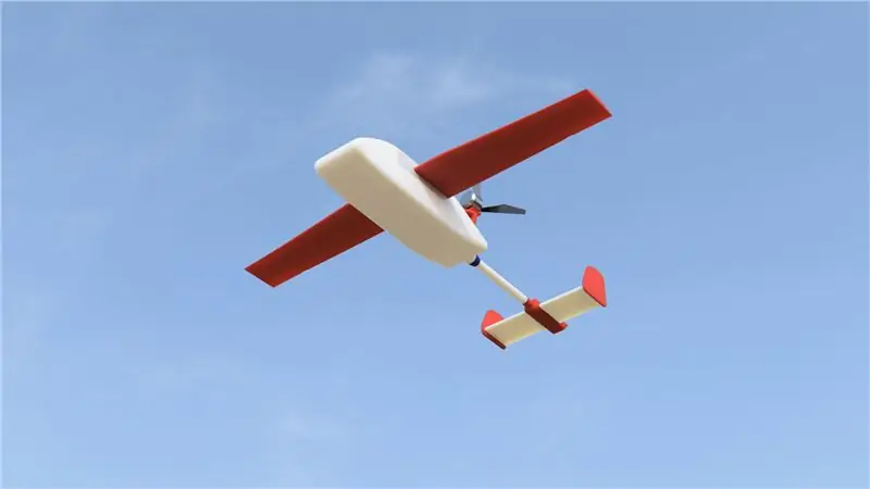 Drone di consegna autonomo ad ala fissa (stampato in 3D)