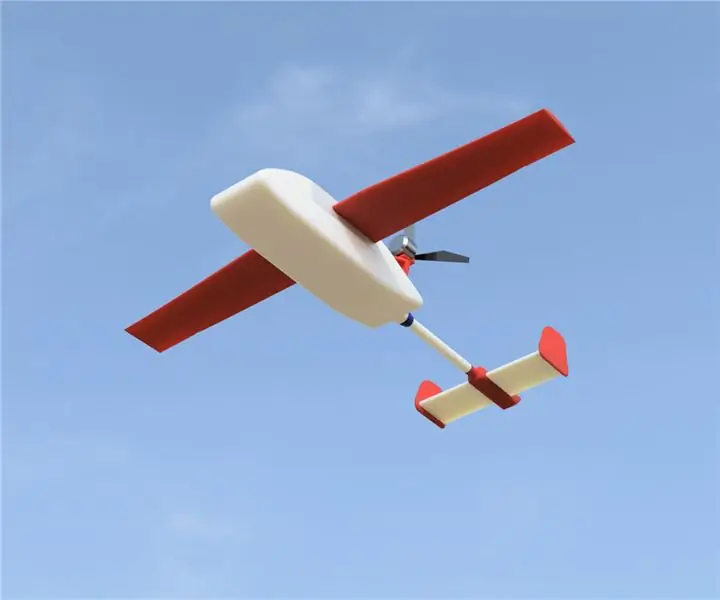 Autonomni dron za isporuku sa fiksnim krilom (3D ispis): 7 koraka (sa slikama)