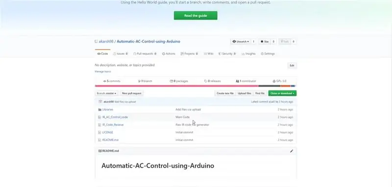 کد نویسی Arduino برای ضبط کد IR ارسال شده توسط AC Remote