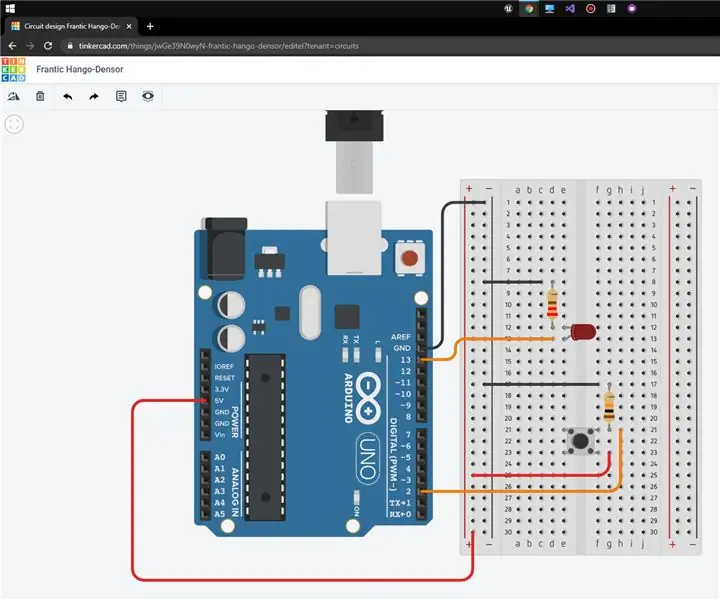 Dorong Beralih ke Kontrol Led (Arduino): 4 Langkah